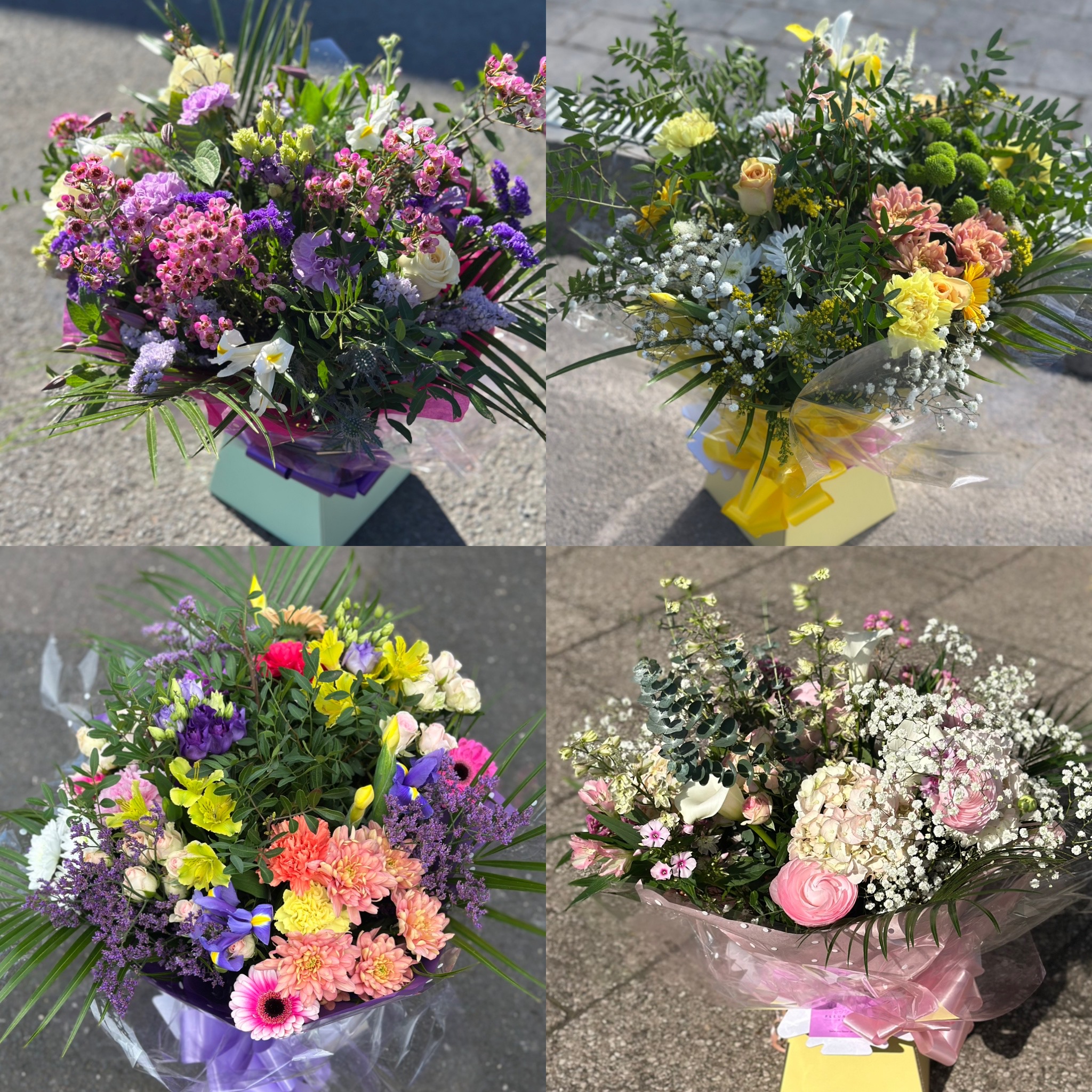 Seasonal bouquets from Fleurtations in Bristol offering same-day delivery