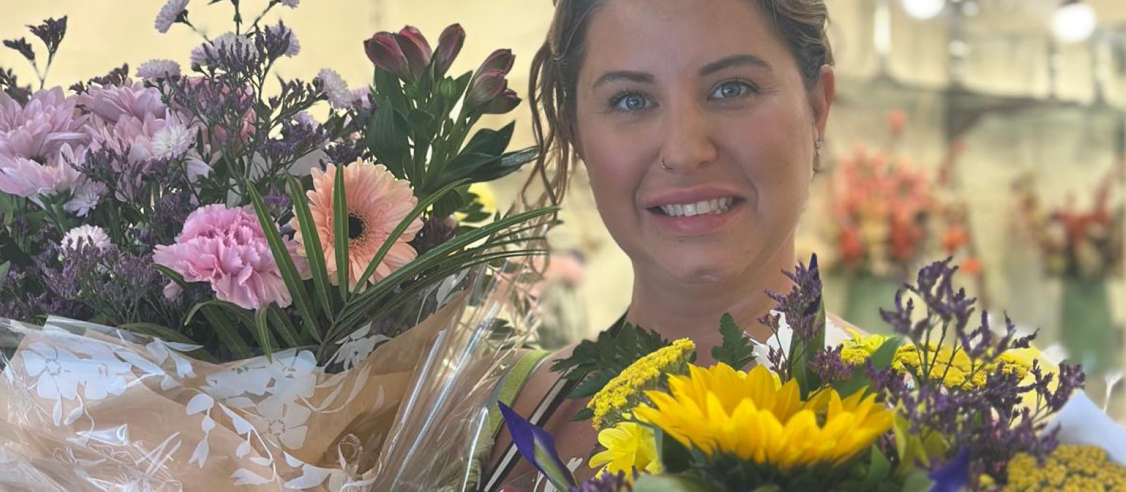 Seasonal bouquets from Fleurtations in Bristol offering same-day delivery