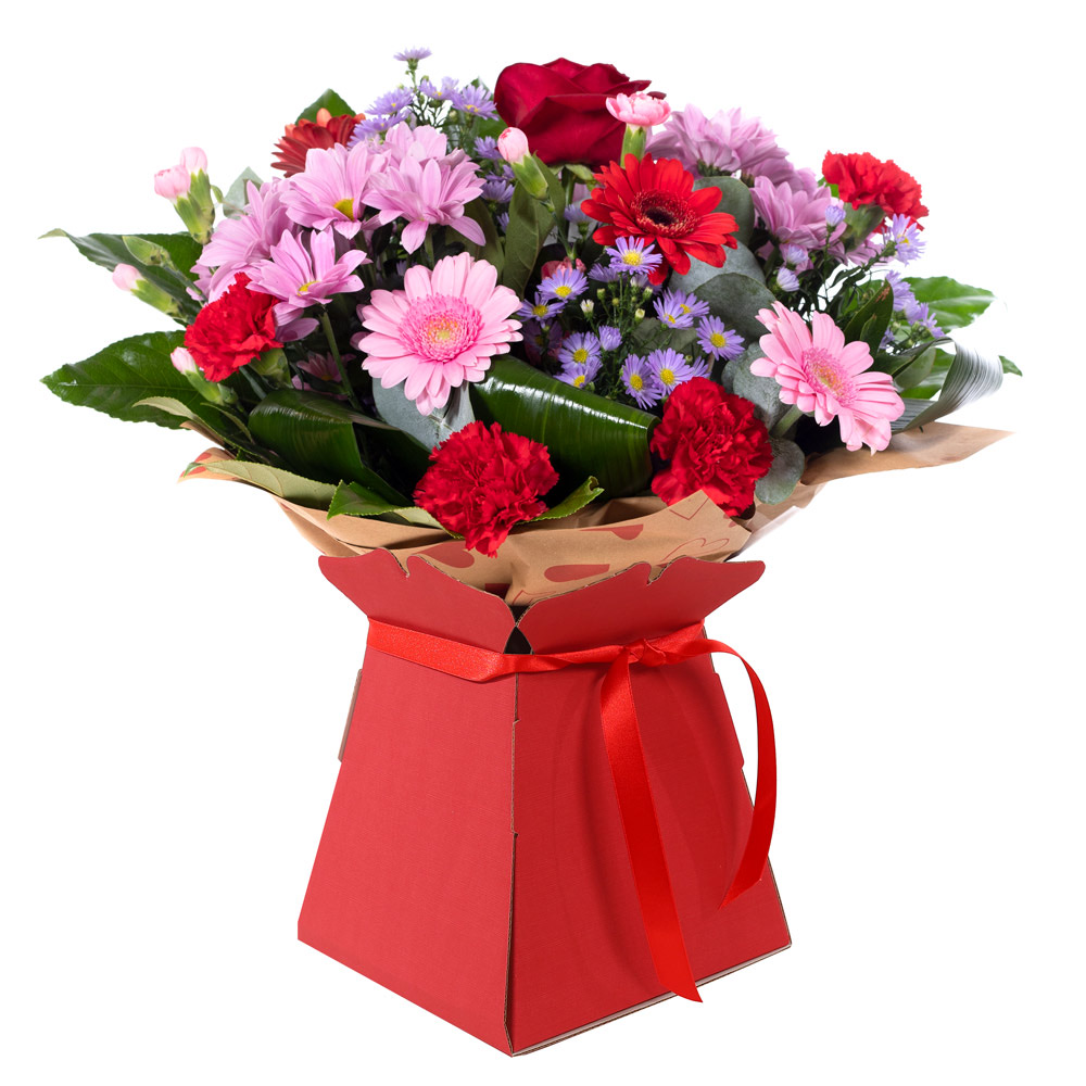 Valentine`s Florist Choice Hand-Tied in a Box