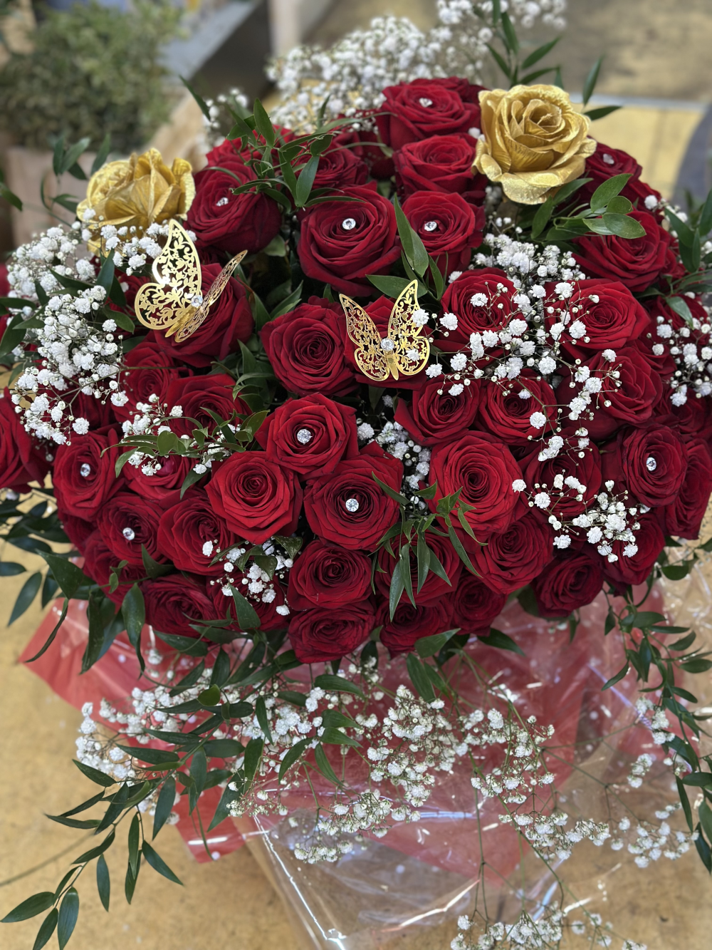 The Ultimate Luxury Bouquet 100 Red Roses